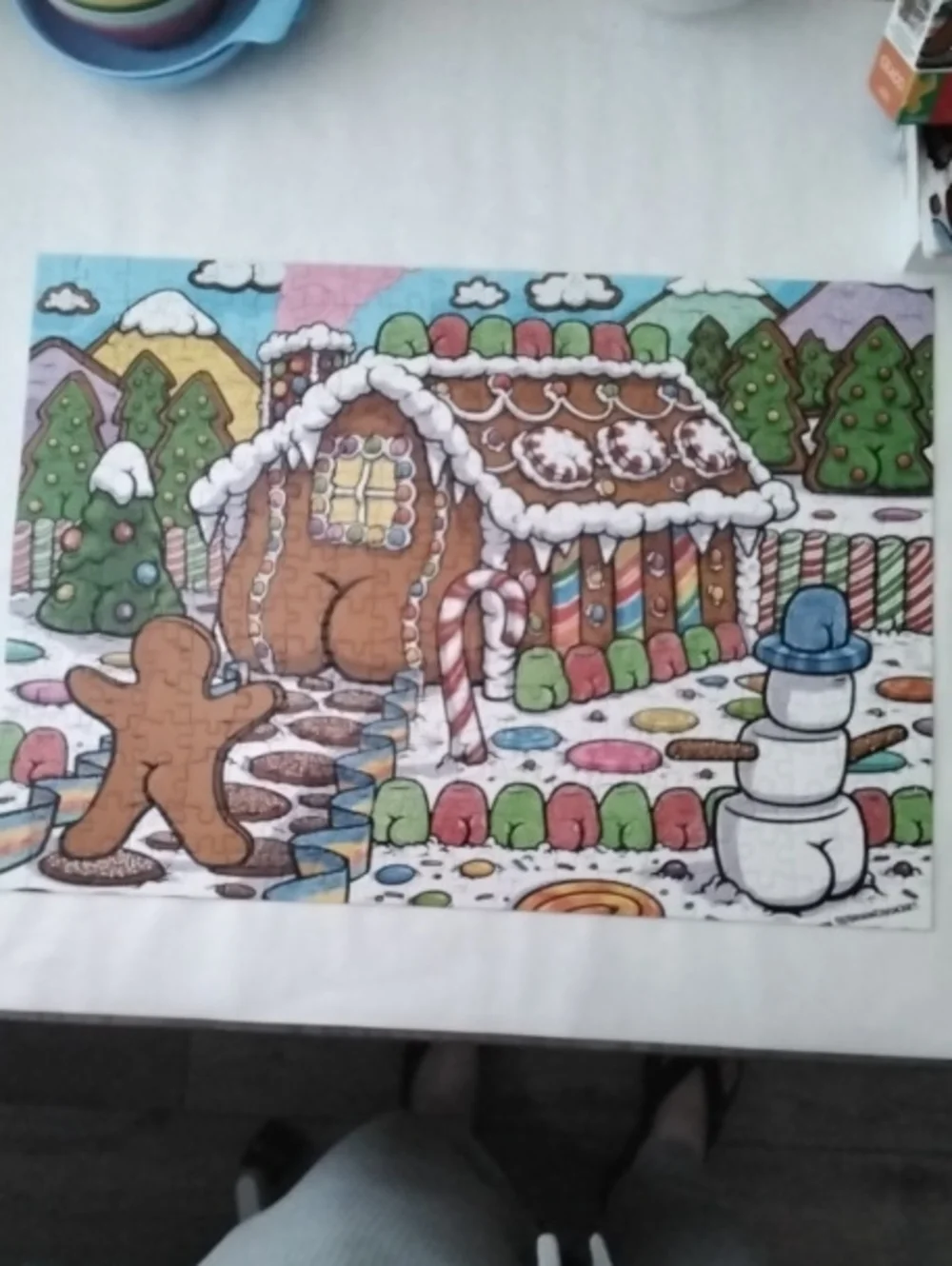 Butts On Things Jigsaw Puzzle